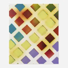 Untitled (Painted Photograms 9) by Sam Falls, 2012, painted photogram, sold Sep 2020