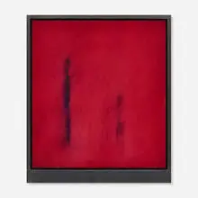 Eric Orr, Two Body Problem, 1988, oil on linen on panel in artist's frame