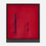 Eric Orr, Two Body Problem, 1988, oil on linen on panel in artist's frame