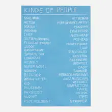 Scott Reeder, Kinds of People, 2012, acrylic on canvas