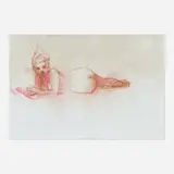 Will Cotton, Ice Cream Girl, 2007, chalk on paper