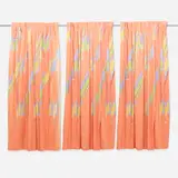 Frank Lloyd Wright, Custom curtains from the Arizona Biltmore Hotel, set of eleven, 1973, screenprint on linen