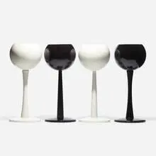 planters, set of four by Erwine & Estelle Laverne, c. 1960, enameled steel and aluminum, sold Sep 2020