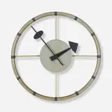 Steering Wheel clock, model 4756 by George Nelson & Associates, 1949, enameled steel and aluminum, tape, sold Sep 2020