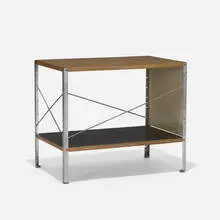 ESU 100-N by Charles and Ray Eames, 1950, ash plywood, laminate, zinc-plated steel, lacquered masonite, sold Sep 2020