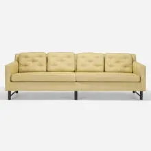 Edward Wormley, sofa, model 5138, 1951, upholstery, lacquered wood