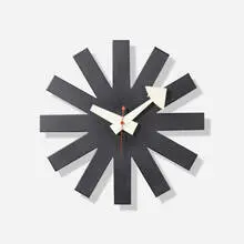 Asterisk wall clock, model 2213 by George Nelson & Associates, c. 1953, enameled steel and aluminum, sold Sep 2020