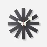 Asterisk wall clock, model 2213 by George Nelson & Associates, c. 1953, enameled steel and aluminum, sold Sep 2020