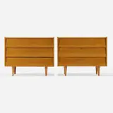 Florence Knoll, cabinets, pair, 1948, birch