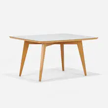 Knoll Associates, coffee table, model 100, 1947, laminate, maple