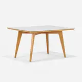Knoll Associates, coffee table, model 100, 1947, laminate, maple