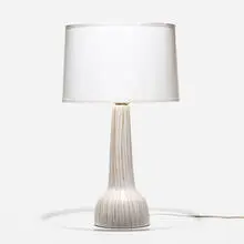 table lamp by Gordon and Jane Martz, c. 1955, glazed earthenware, sold Sep 2020