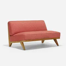 Abel Sorenson, settee, c. 1945, birch, upholstery