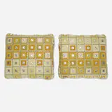 Jack Lenor Larsen, pillows, pair, c. 1965, Jack Lenor Larsen upholstery