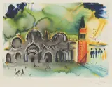 Untitled by Salvador Dalí, Venice lithograph in colours with embossing, sold Oct 2021