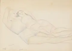 Untitled by Marie Vorobieff, indistinctly inscribed and dated 1937 in pencil, sold Oct 2021
