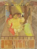 Leonard Rosoman, Untitled, watercolour 32 x 24.5cm In the early to mid-1970s