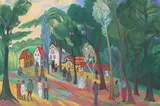 John Melville, Untitled, oil on canvas 103 x 153cm .