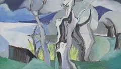 Nommie Durell, Untitled, oil on canvas 46 x 77cm Exhibited: Sally Hunter Fine Art