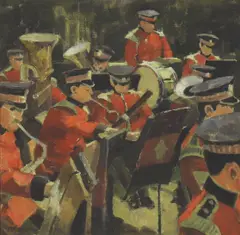 Millicent E Ayrton, Untitled, oil on board 61 x 61.5cm Exhibited: The Wirral Society of Arts