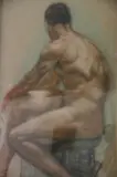 Adan Pedemonte, Desnudo, pastel