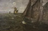 Veleros En Alta Mar by Leonhard Sandrock, óleo sobre tela, offered Jun 2026