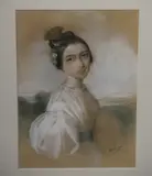 Retrato De Dama by Adolphe Hastrel de Rivedoux, pastel sobre papel, offered Jun 2026