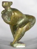 Antonio Devoto, Maternidad, escultura de bronce patinado