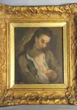 Maternidad by Francisco Vidal, óleo sobre cartón, offered Jun 2026