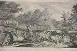 Johann Elias Ridinger, Paisajes Con Personajes, grabados enmarcados