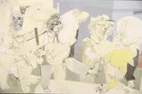 Argentina 2001 by Sergio Moscona, témpera, lápiz y tinta sobre papel, offered Jun 2026