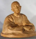 Personaje Chino by Gaston Hauchecorne, escultura de terracota, offered Jun 2026