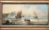 Viento Favorable by Alfred Gomersal Vickers, óleo sobre tabla, offered Mar 2026