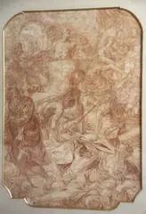 Francesco Monti, Martirio De San Lorenzo, dibujo a la "sanguine"