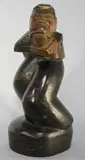 Juan De Dios Mena, El Horcon Del Medio, escultura de madera finamente tallada y patinada