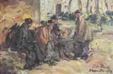 Mendigos En Sagunto by Segismundo De Nagy, óleo sobre tela, offered Mar 2026