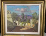 Mario Nicolas Anganuzzi, Sol De Tarde, óleo sobre hardboard