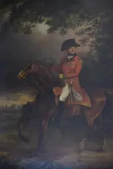 Sir William Beechey, George Iii On Horseback, óleo sobre tela reentelada, sin firma