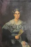 Clara Muñoz by Modesto González, óleo sobre tela, offered Mar 2026