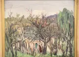 PRIMAVERA (CAPILLA DEL MONTE) y CALLE NORTEÑA CON PERSONAJE by Tomàs Ditaranto, óleos, offered Mar 2026