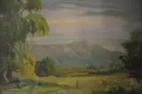Paisaje by Octavio Fioravanti, óleo sobre tabla, offered Dec 2025