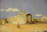 Iglesia De Belen by Rafael Usandivaras, gouache, offered Dec 2025