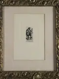 Rembrandt van Rijn, The Quacksalver (El Charlatan), grabado de una edición limitada del año 1880, de la suite The Work of Rembrandt Blanc