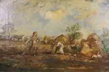 Pompeo Mariani, Campagna Di Monza, óleo sobre tela
