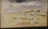 Enrique Policastro, Paisaje, técnica mixta