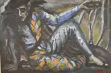 Adolfo Luis Halty, Arlequin, óleo sobre tela