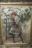 Recolectando Flores by Emilio Sala, óleo sobre tela, offered Oct 2025