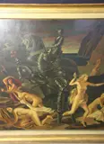 Cavallieri De Ferro by Ubaldo Cosimo Veneziani, óleo sobre tabla, offered Oct 2025