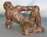 Hombre Recostado by Mariano Pagés, escultura de cerámica, offered Oct 2025