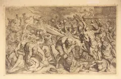 Theodor van Thulden, Escena De Lucha, grabado sobre papel